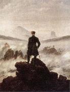 Caspar David Friedrich, Wanderer Watching a sea of fog